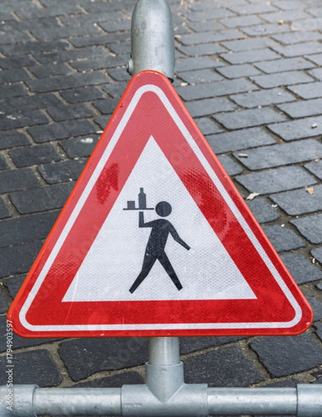 Fototapeta Warnschild