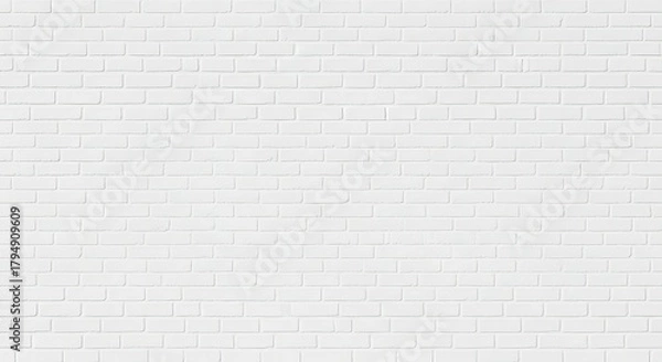 Obraz A white painted brick wall texture