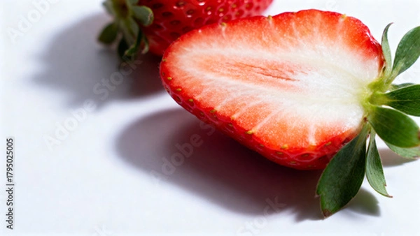 Obraz HalvedStrawberryCloseup