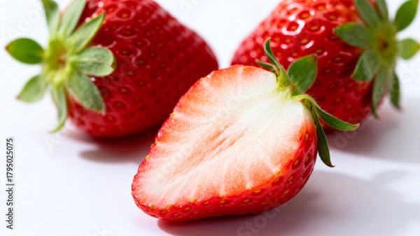 Obraz StrawberriesSlicedAndWhole