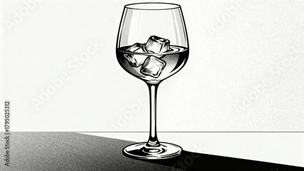 Obraz GlassWithIceCubes