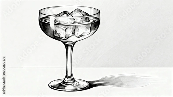 Obraz CocktailGlassWithIce