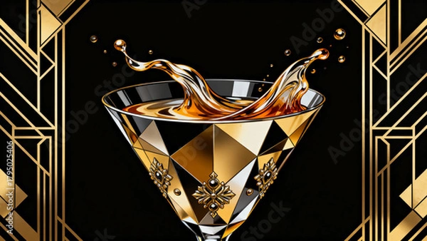 Obraz LuxuriousMartiniSplash