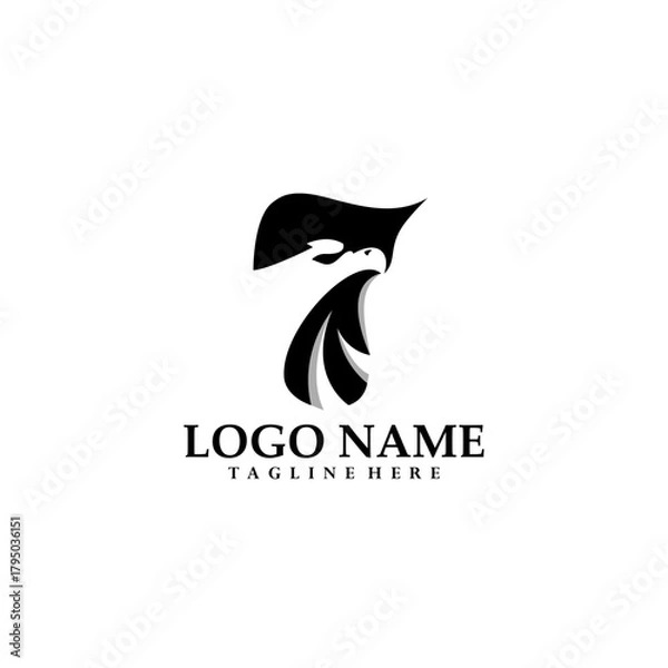 Obraz seven eagle logo design vector