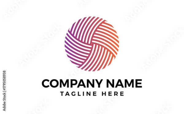 Fototapeta Circle icon Ring Loop Sphere flat logo sign symbol editable vector