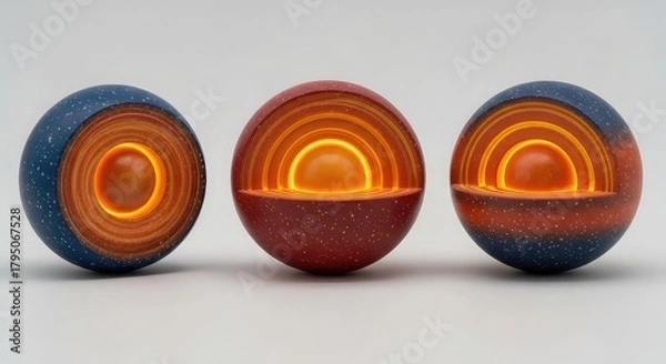 Fototapeta Miniature scene of two people working on a diorama with tiny trees and landscaping.