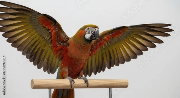 Obraz red and yellow macaw ara