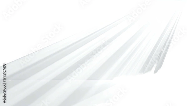 Obraz Abstract bright white light rays, illuminating from top left across black space