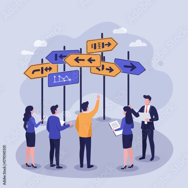 Fototapeta Decision-Making and Strategy