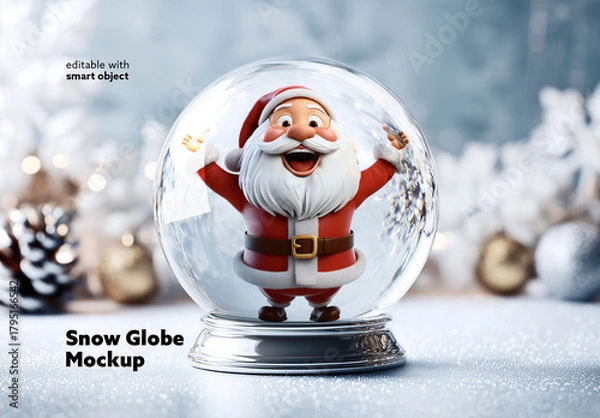 Fototapeta Snow Globe Mockup
