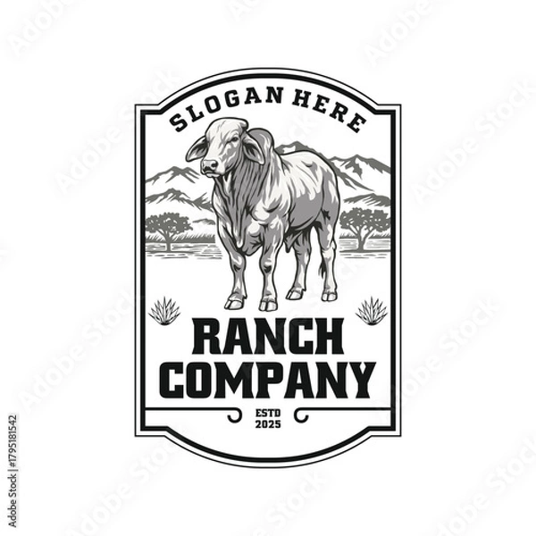 Obraz Ranch company logo design