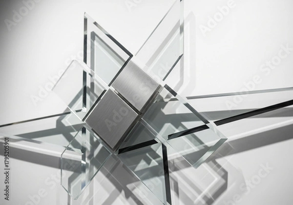 Fototapeta Advanced cybersecurity on a glowing digital circuit board, where luminous data particles flow through processors in a futuristic network space