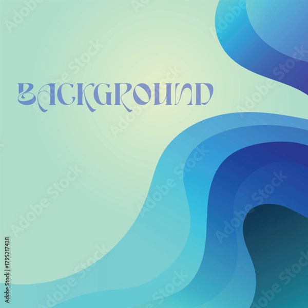 Obraz Paper cut abstract background, vector background