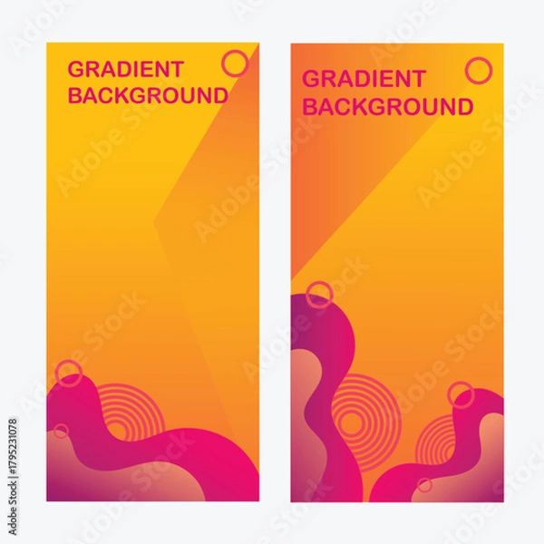 Obraz abstract background, vector colourful gradient background