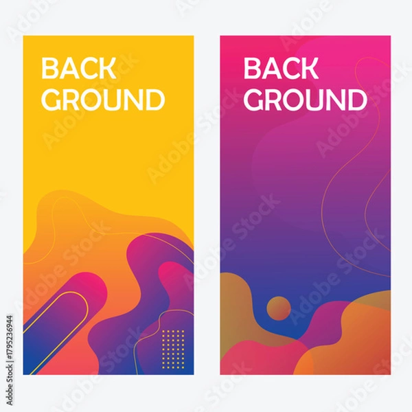 Obraz abstract background, vector colourful gradient background