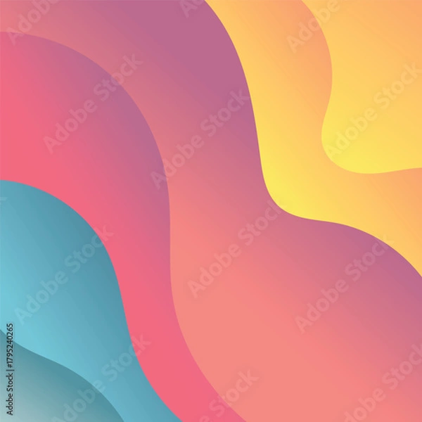 Obraz Paper cut abstract background, vector background