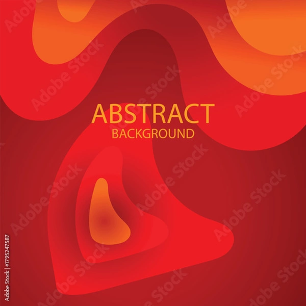 Obraz Paper cut abstract background, vector background