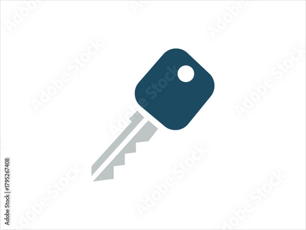 Fototapeta Modern key icon for security and access solutions