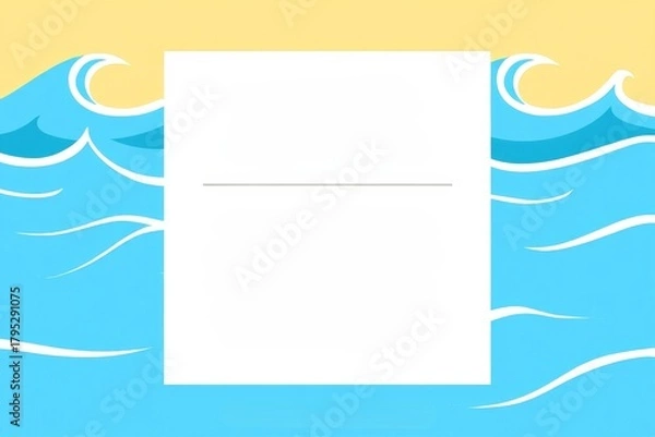 Fototapeta Abstract Wave Background with Blank Space for Text or Graphic