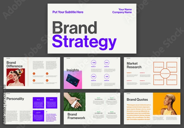 Obraz Brand Strategy Presentation Layout
