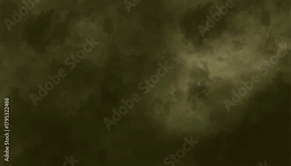 Fototapeta dark green textured backdrop. Dark moody background texture with deep olive green and black tones.