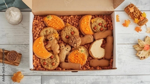 Obraz Mock-up cardboard candy box