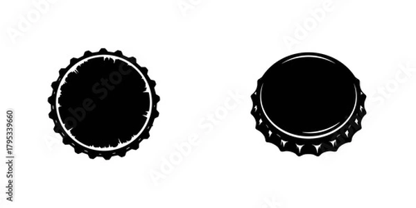 Fototapeta Rusty bottle cap on transparent background