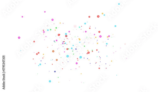 Obraz colorful splashes on white