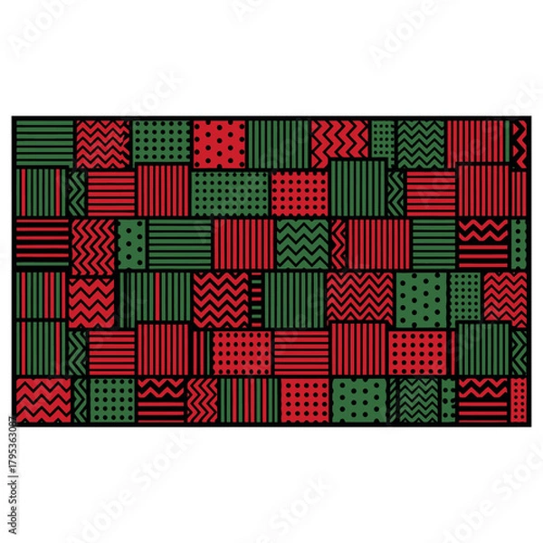 Fototapeta Kwanzaa Seamless Pattern  with Kinara, Candles, and African Cultural Symbols Kwanzaa Seamless Pattern with Kinara, Candles, and African Cultural Symbols