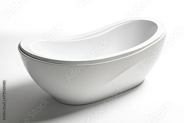 Obraz modern bathup isolated on white