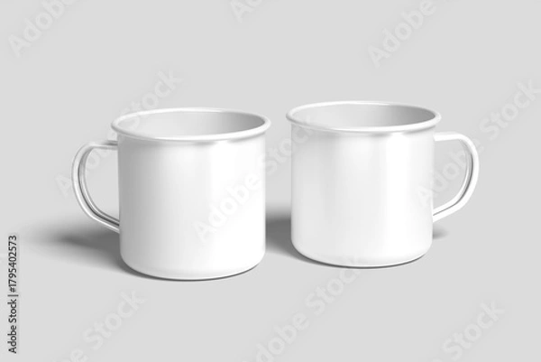 Obraz Enamel Mug Blank Mockup