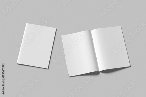 Obraz A4 Catalog Brochure Blank Mockup
