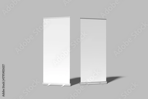 Fototapeta Rollup Banner Blank Mockup