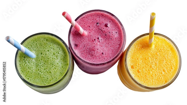 Obraz fresh fruit juice with kiwi