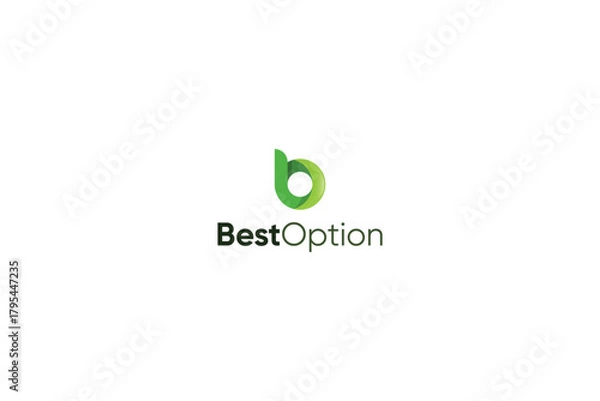 Obraz Letter b modern 3d technological creative logo 