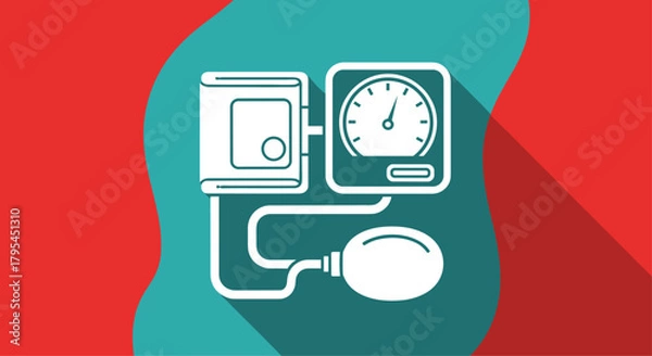 Fototapeta Understanding blood pressure measurement and how it affects your health and wellbeing.