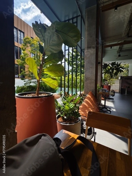 Obraz cafe in the city