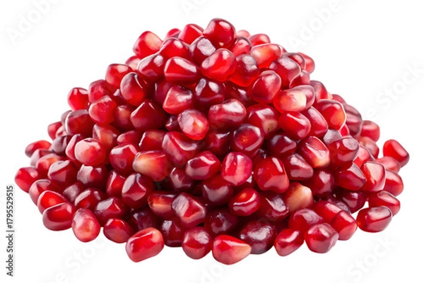 Fototapeta pomegranate seeds isolated image on transparent