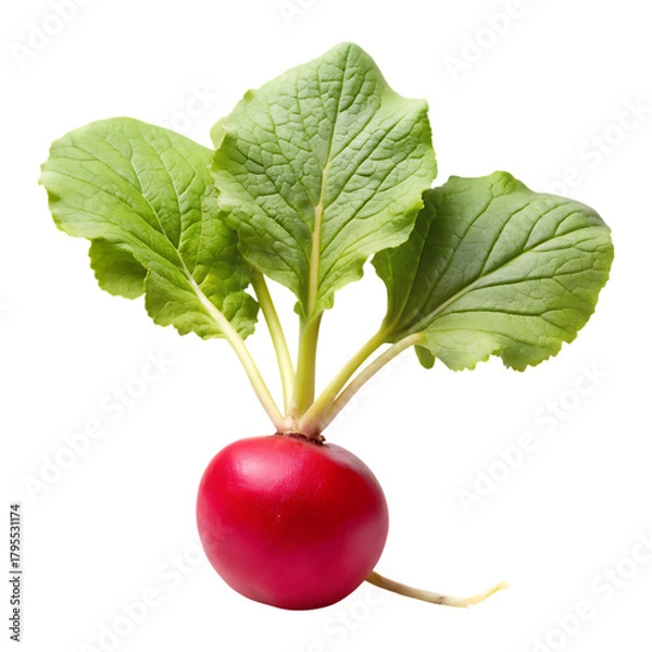 Fototapeta Radish vegetables image isolated on a transparent
