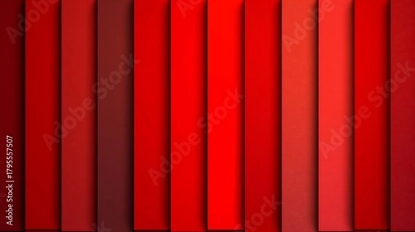 Obraz Layered red vertical stripes