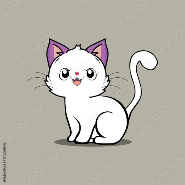 Obraz cat vector illustration pet cartoon
