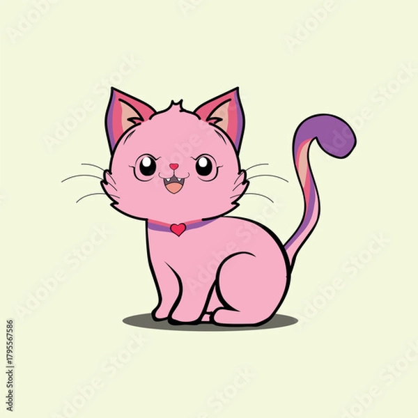 Fototapeta cat  animal illustration