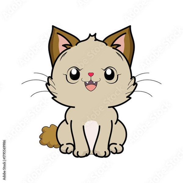 Obraz cat  animal illustration