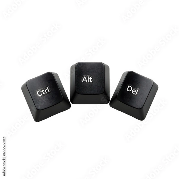 Fototapeta Black computer keyboard keys with the word help sign on a key symbolizes online business technology concept