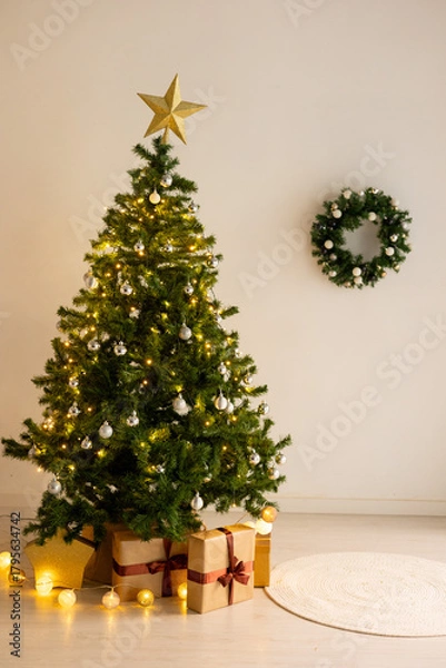Fototapeta Árbol de Navidad decorada