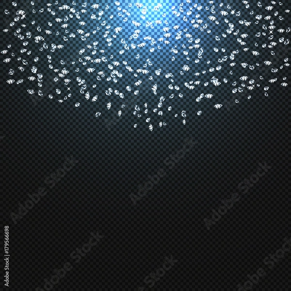 Fototapeta Gems Abstract Background. Shiny Diamond Design. Vector