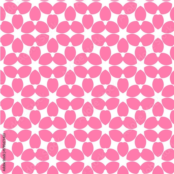 Obraz Pink Petal Floral Seamless Pattern