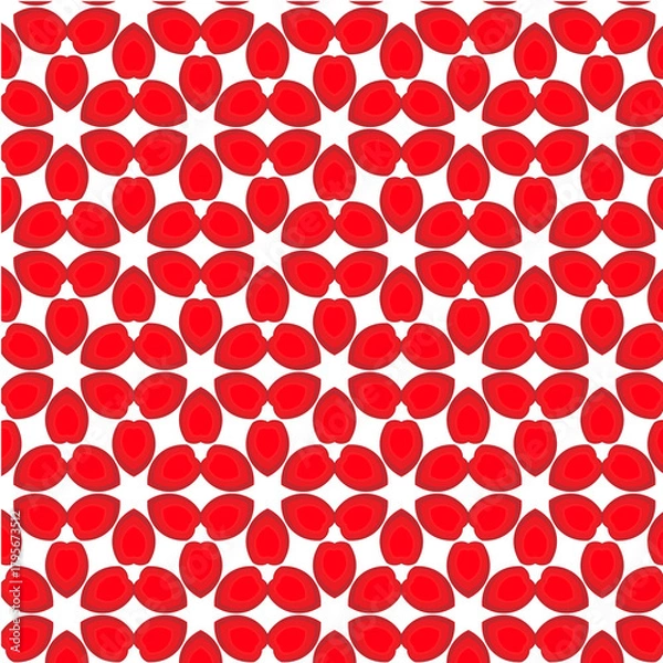 Obraz Red Rose Petal Seamless Pattern