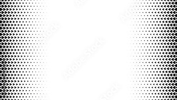 Fototapeta Abstract diagonal gradient halftone pattern A gradiant of black and white dots creating a textured abstract background with varying Pixelated wave shadow texture. Abstract halftone gradation pattern 