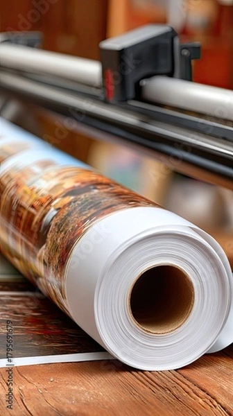 Fototapeta Brightly colored paint canisters are lined up on a shelf, ideal for artists to choose their favorites for upcoming projects